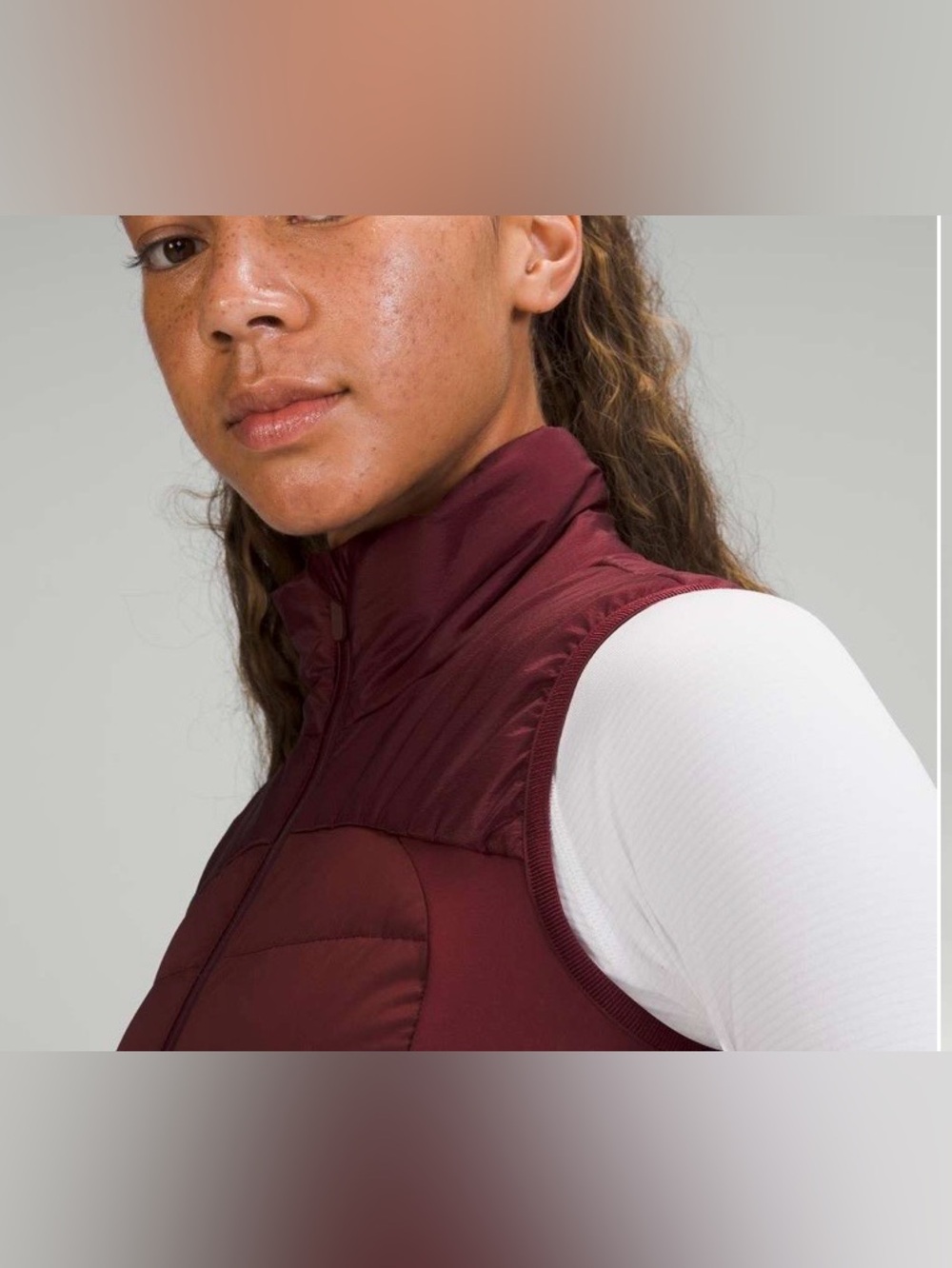 Lululemon Down For It Vest, size 8, Red Merlot, very good condition
#57 - Picture 4 of 8